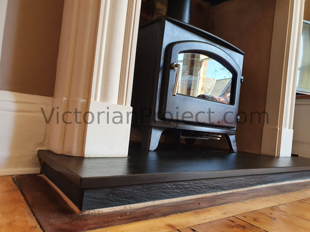 wood burning stove installation